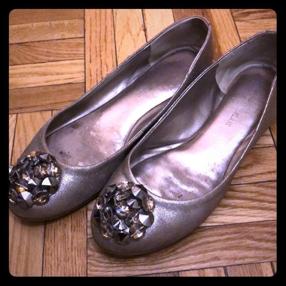 Antonio Melani bejeweled flats